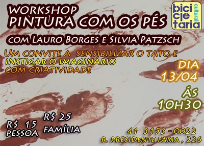 PINTURA COM PÉS SÁBADO